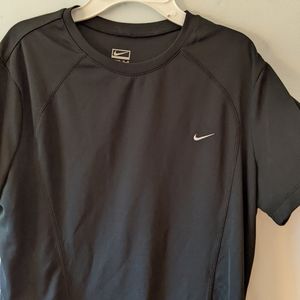 Vtg Nike Black Sport Tee with swish logo, XL 16-18 Kids, Classic, Basic